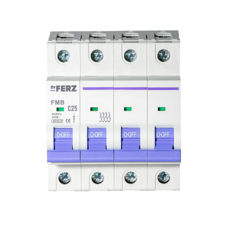 FMB-C 6kA 4P 25 х-ка C Автоматический выключатель